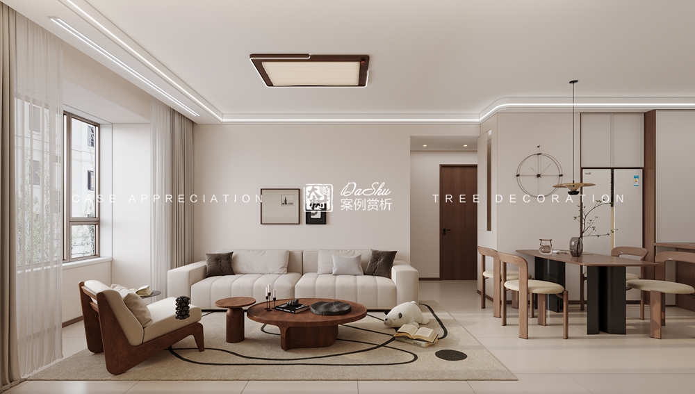 珍寶島86㎡中古風(fēng)效果圖