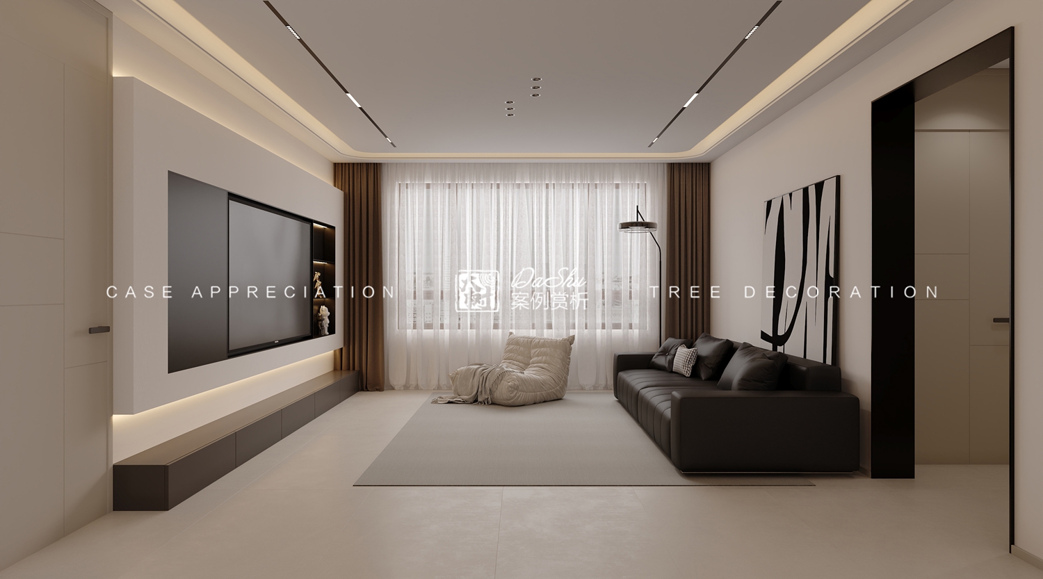 半島首府100㎡現代風格效果圖