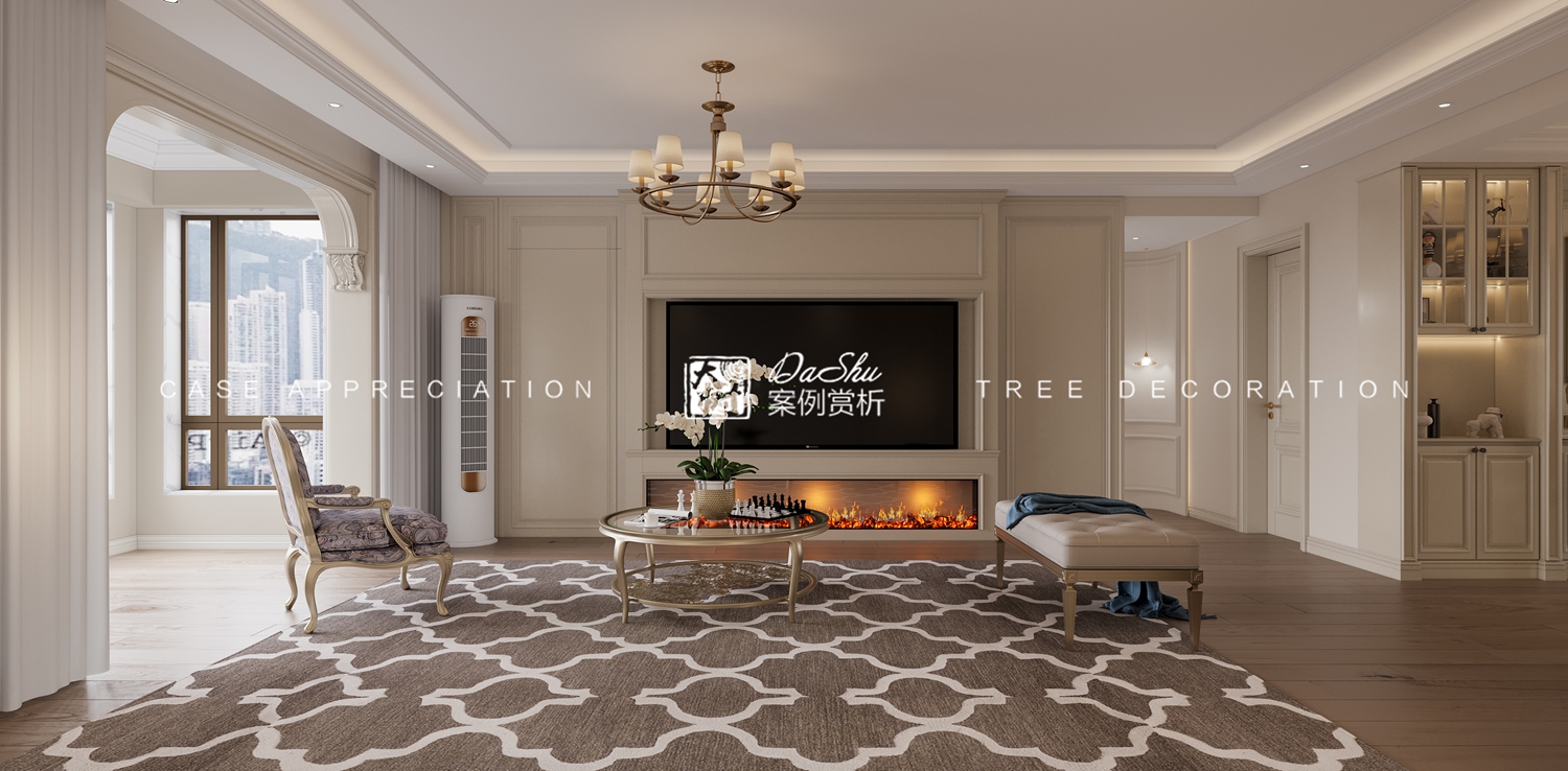 汀瀾灣115㎡意式風格效果圖