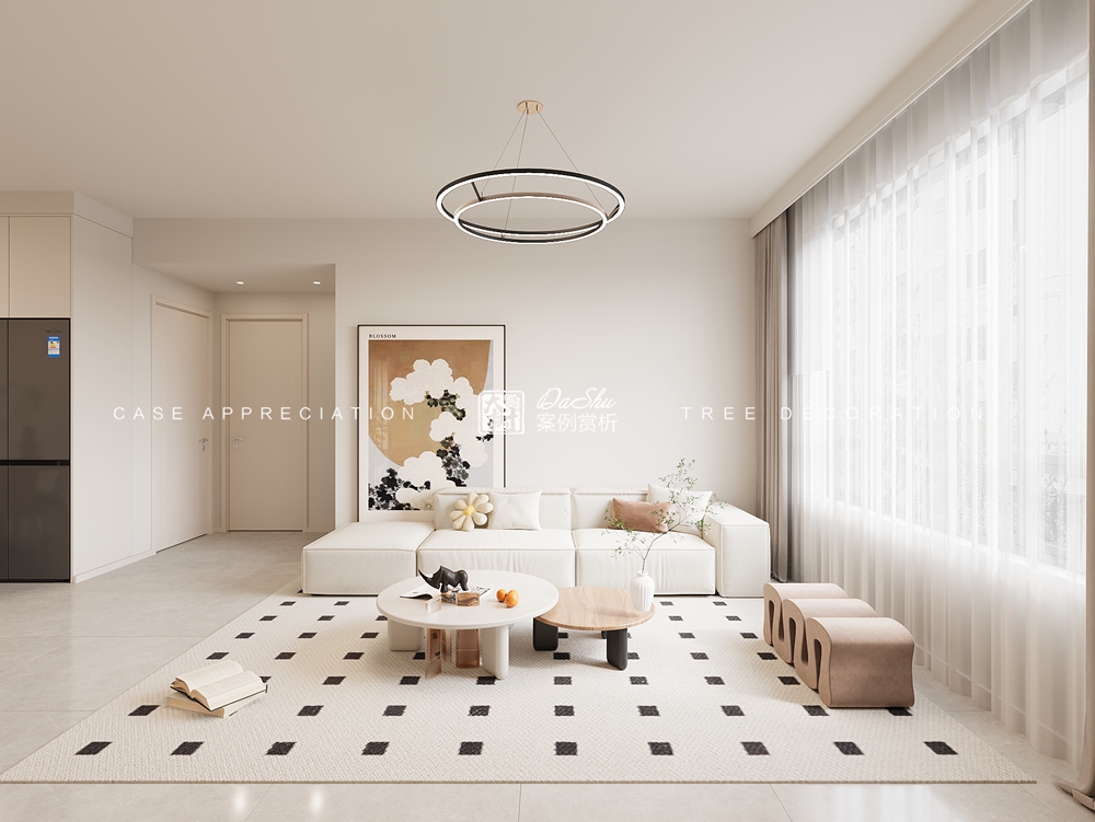 中海云麓60㎡原木風(fēng)效果圖