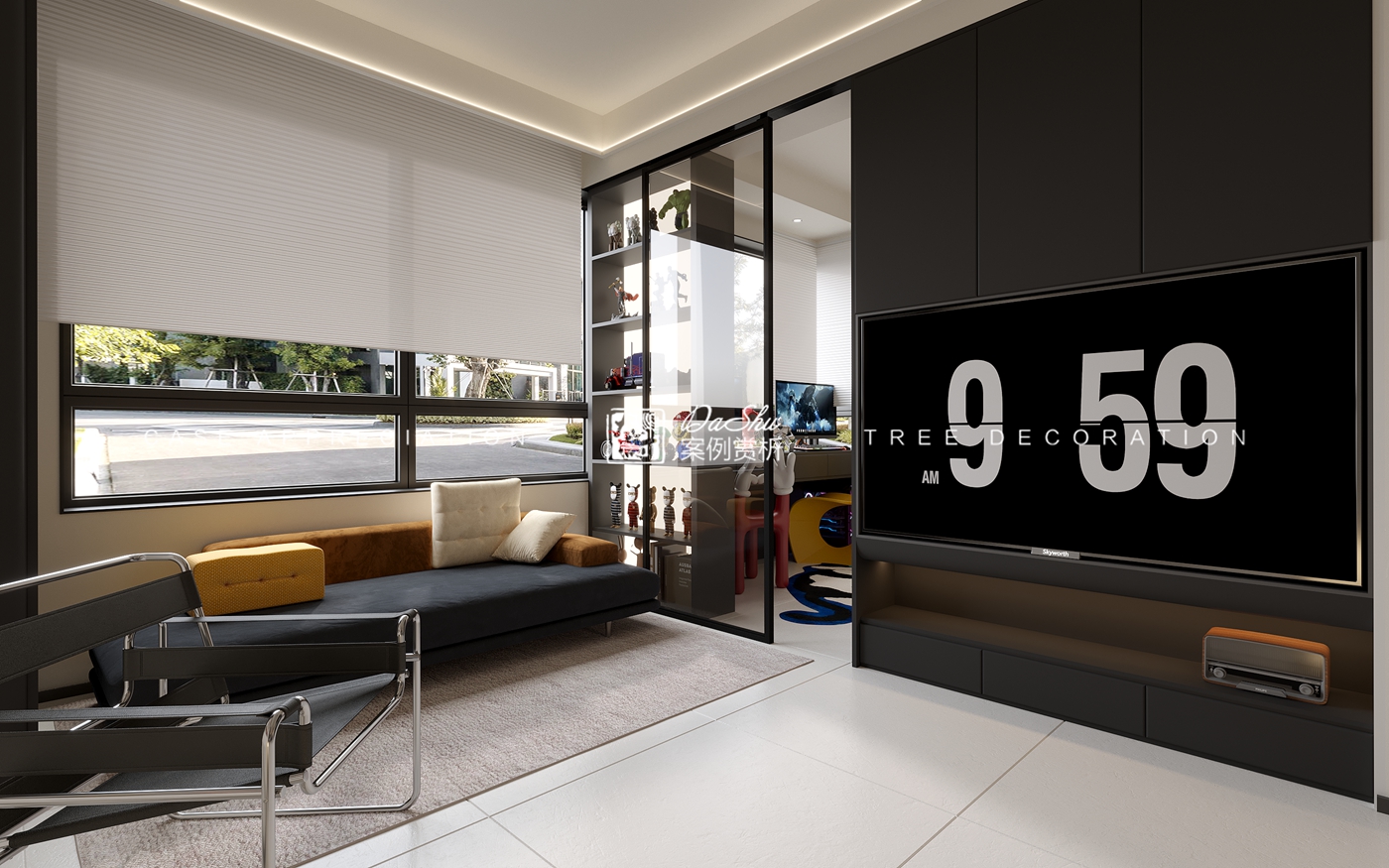 昆侖賦60㎡包豪斯效果圖