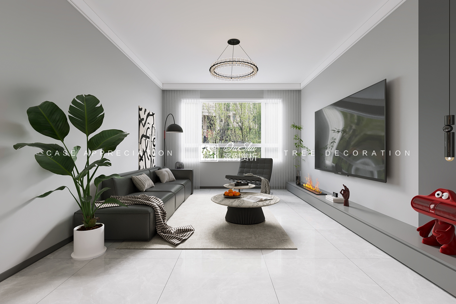 融創融園89㎡現代風格效果圖