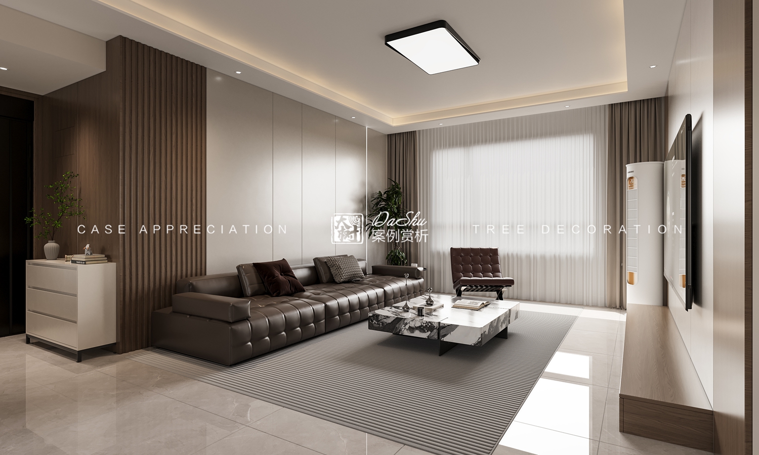 愛達盛錦80㎡極簡風格效果圖