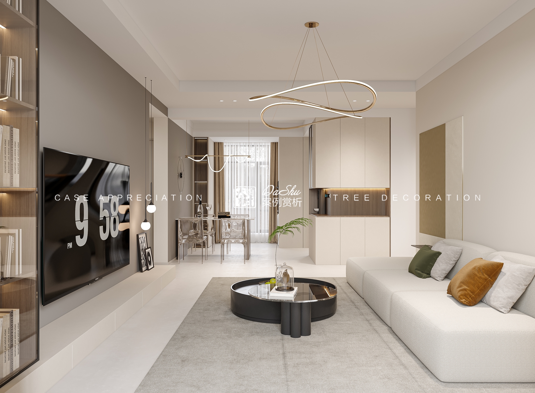 紅星威尼斯77㎡現(xiàn)代風格效果圖