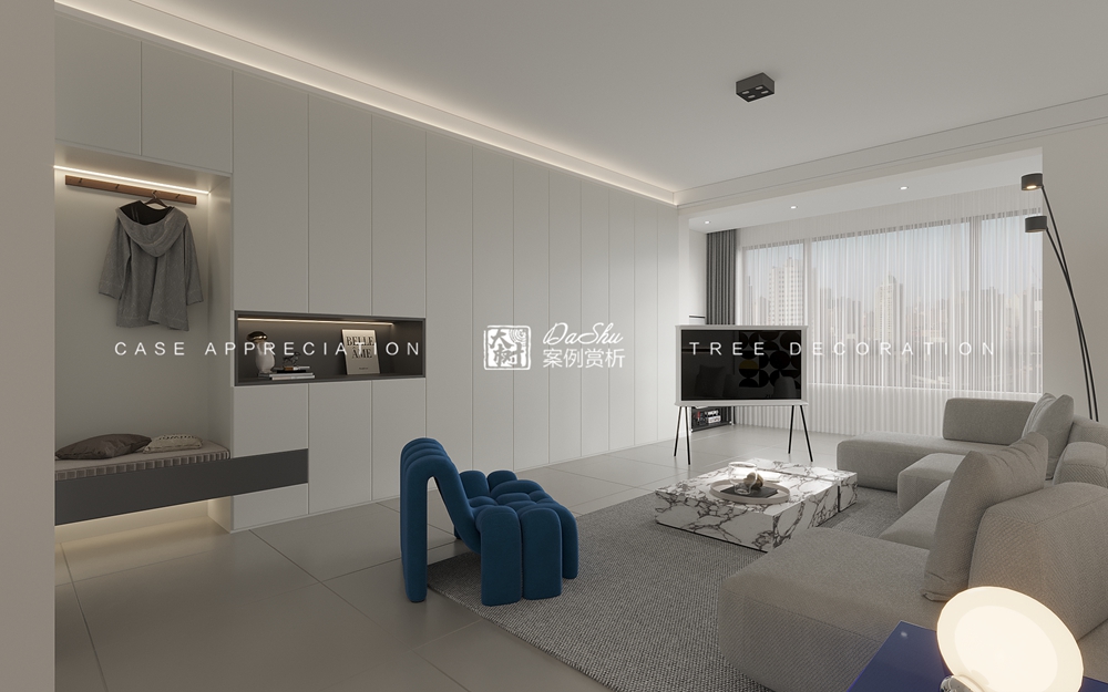 松浦觀江國際60㎡現(xiàn)代風(fēng)格效果圖
