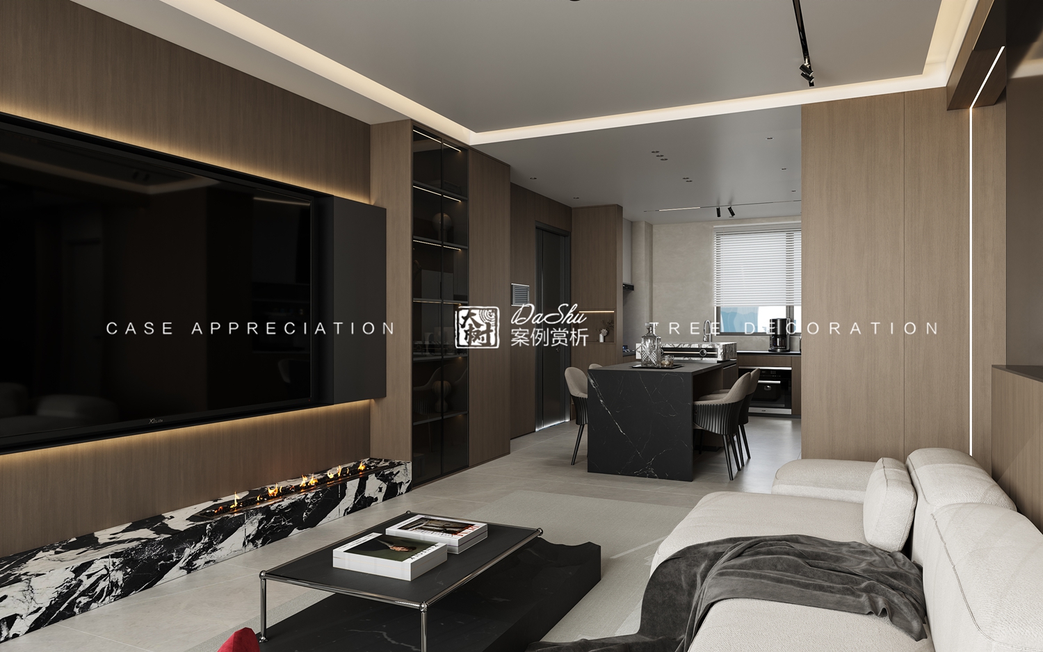 珍寶島90㎡意式風(fēng)格效果圖