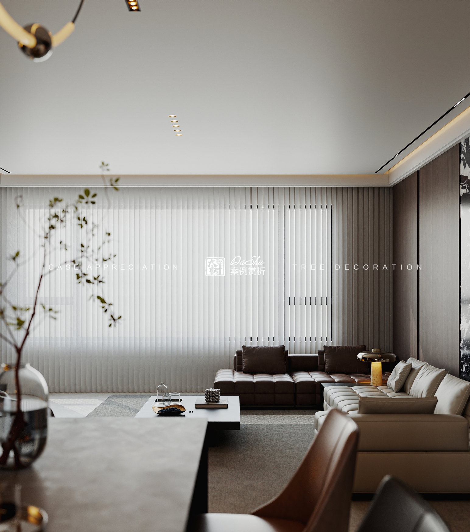 江語(yǔ)時(shí)代98㎡意式風(fēng)格效果圖