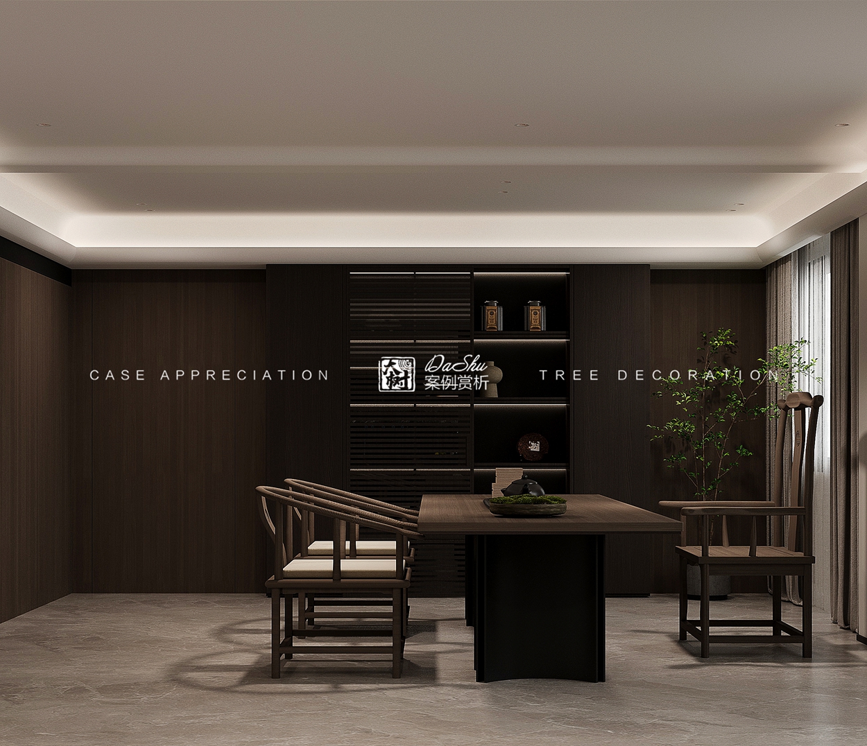 長春街106㎡意式風格效果圖