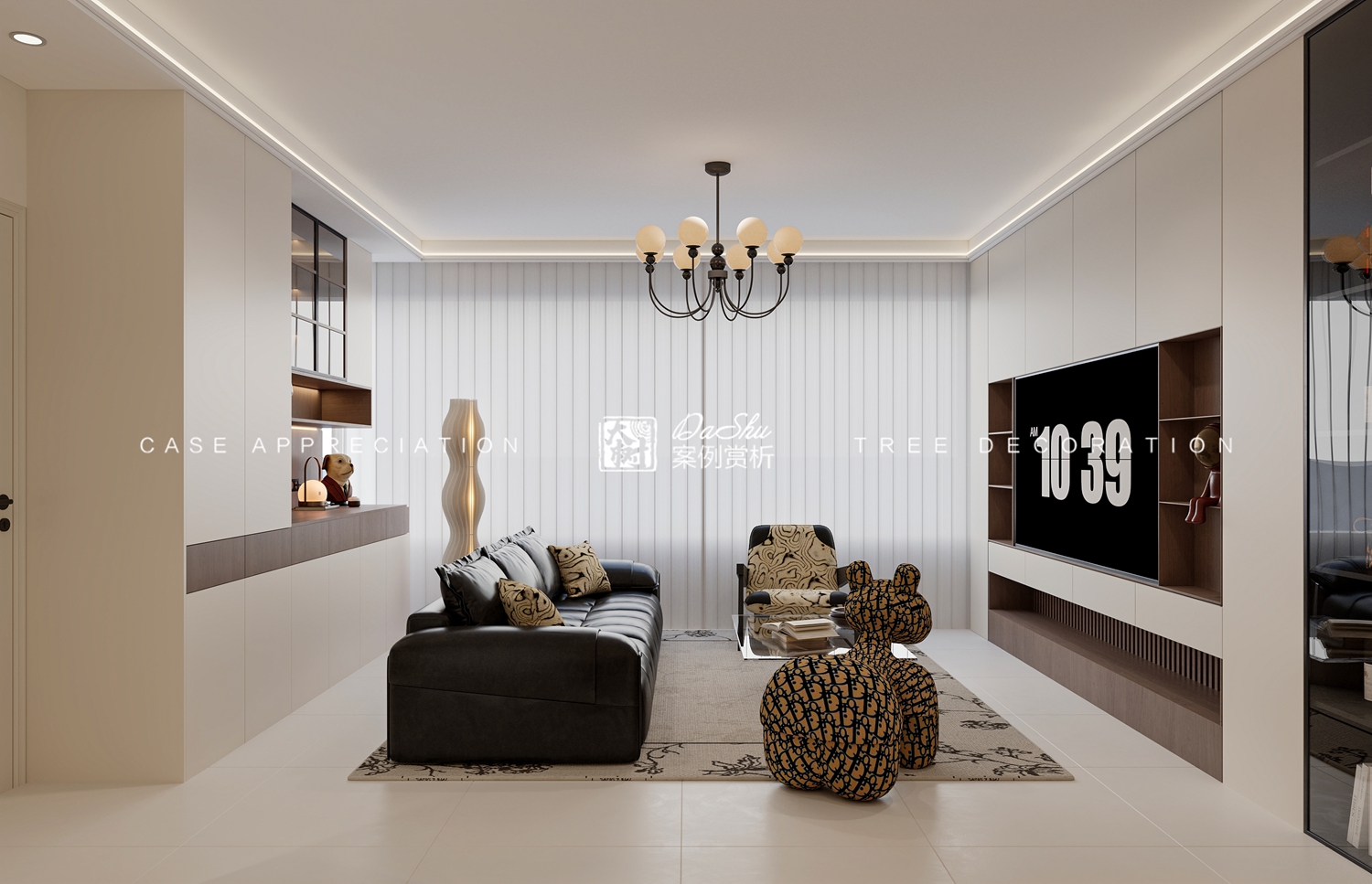 昆侖賦90㎡法式風格效果圖