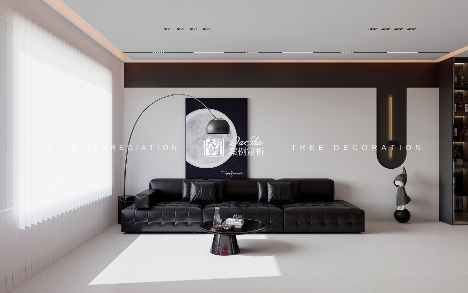 九里芳華90㎡現代風格效果圖