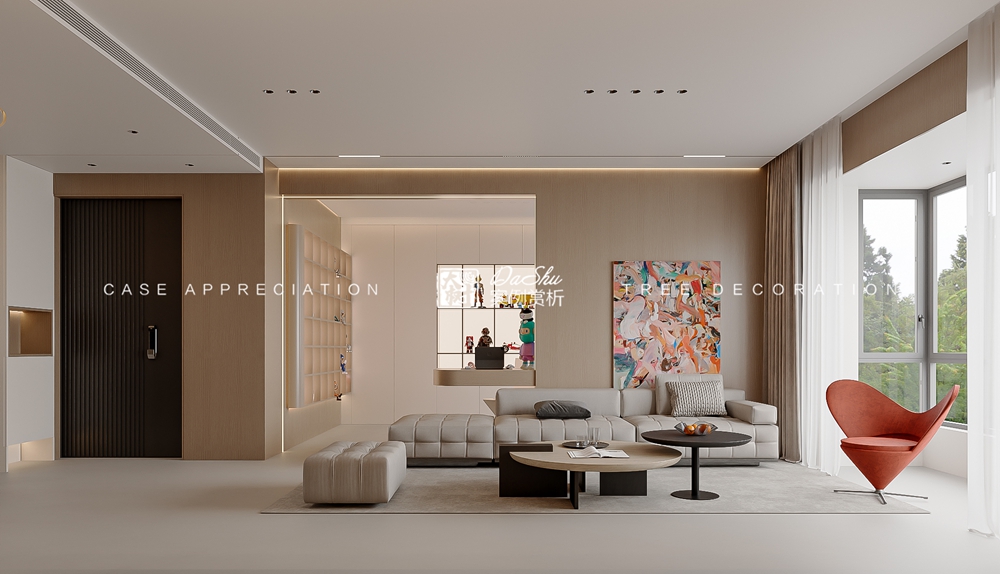 昆侖賦89㎡意式風格效果圖