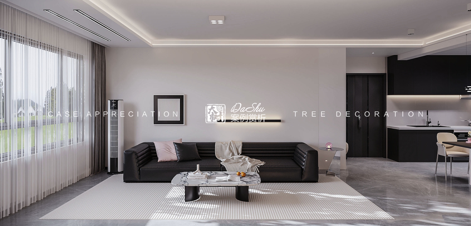 水木天成90㎡現代風格效果圖