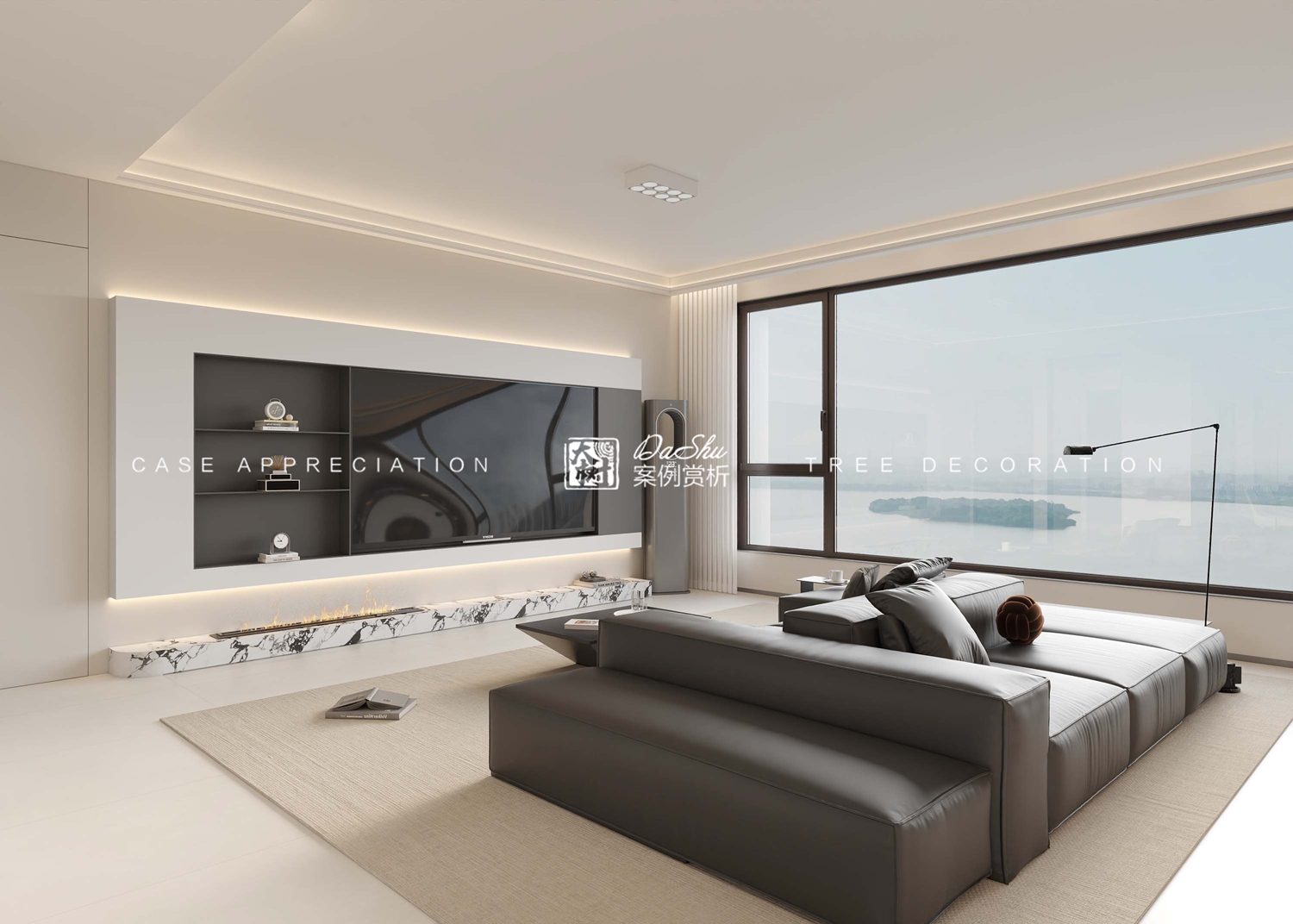 海富康城100㎡極簡風(fēng)格效果圖