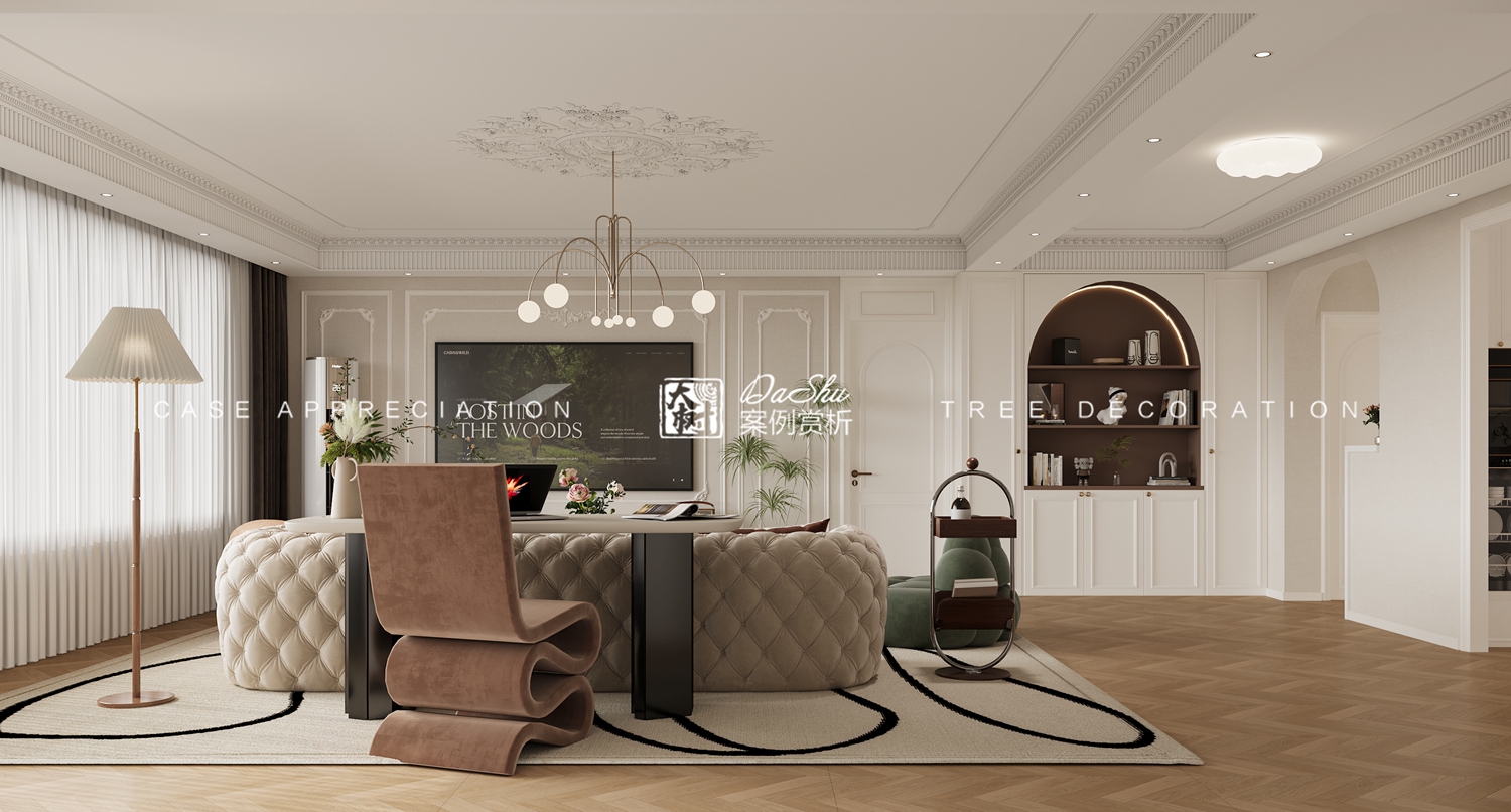 綠城誠園120㎡法式風格效果圖