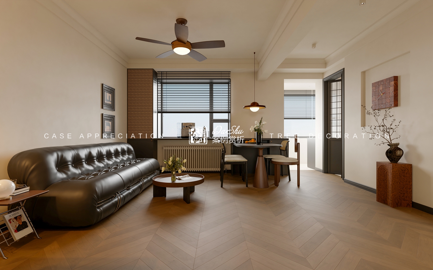 復(fù)華小區(qū)112㎡極簡(jiǎn)法式風(fēng)效果圖